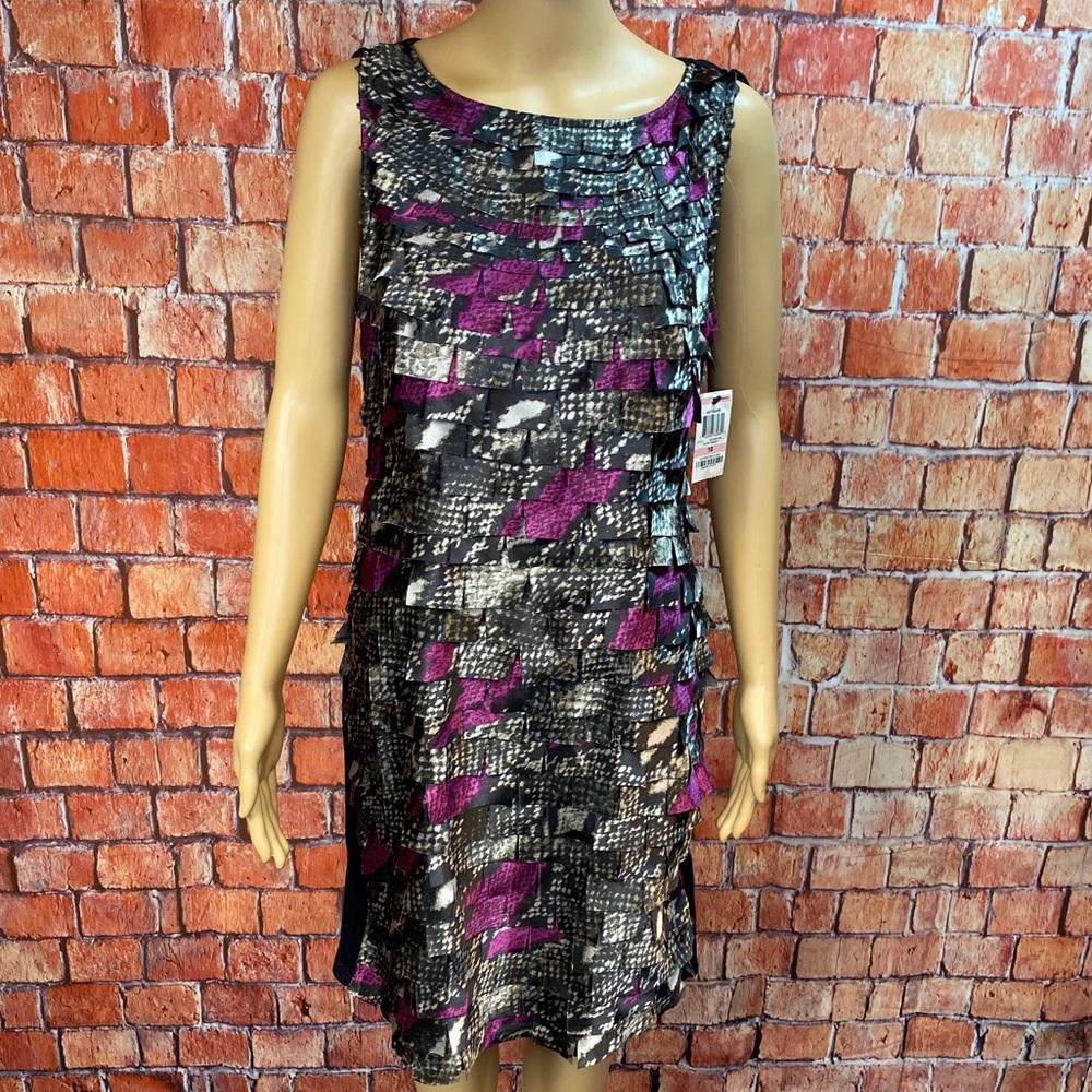 Alfani Art Class‎ Block Snake Print Sheath Dress